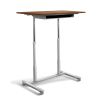 29 - 40 H x 20.5 W x 37.5 D Home/ Office Dark Walnut Adjustable Standing Desk, Ergonomic, Wire Storage Shelf, Easy Mobility