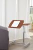 23 - 33 H x 15.75 W x 27.5 D Home/ Office Cherry & Black Adjustable Reading Table, Locking Casters, Tilting Top