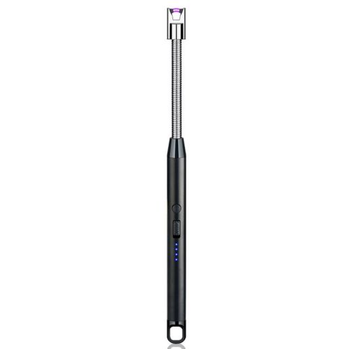 Metal Windproof USB Charging Arc Pulse Burning Torch 360 Degree Hose Candle Gas Range Igniter