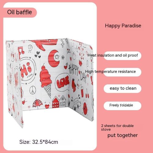 Oil-proof Baffle Home Stove Splash-proof Oil Baffle Plate