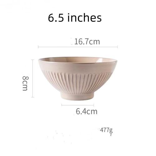 Vintage Ceramic Round Dessert Plate Rice Bowl