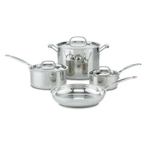 Chef's Classic Stainless Steel 11 Piece Cookware Set (77-11G)